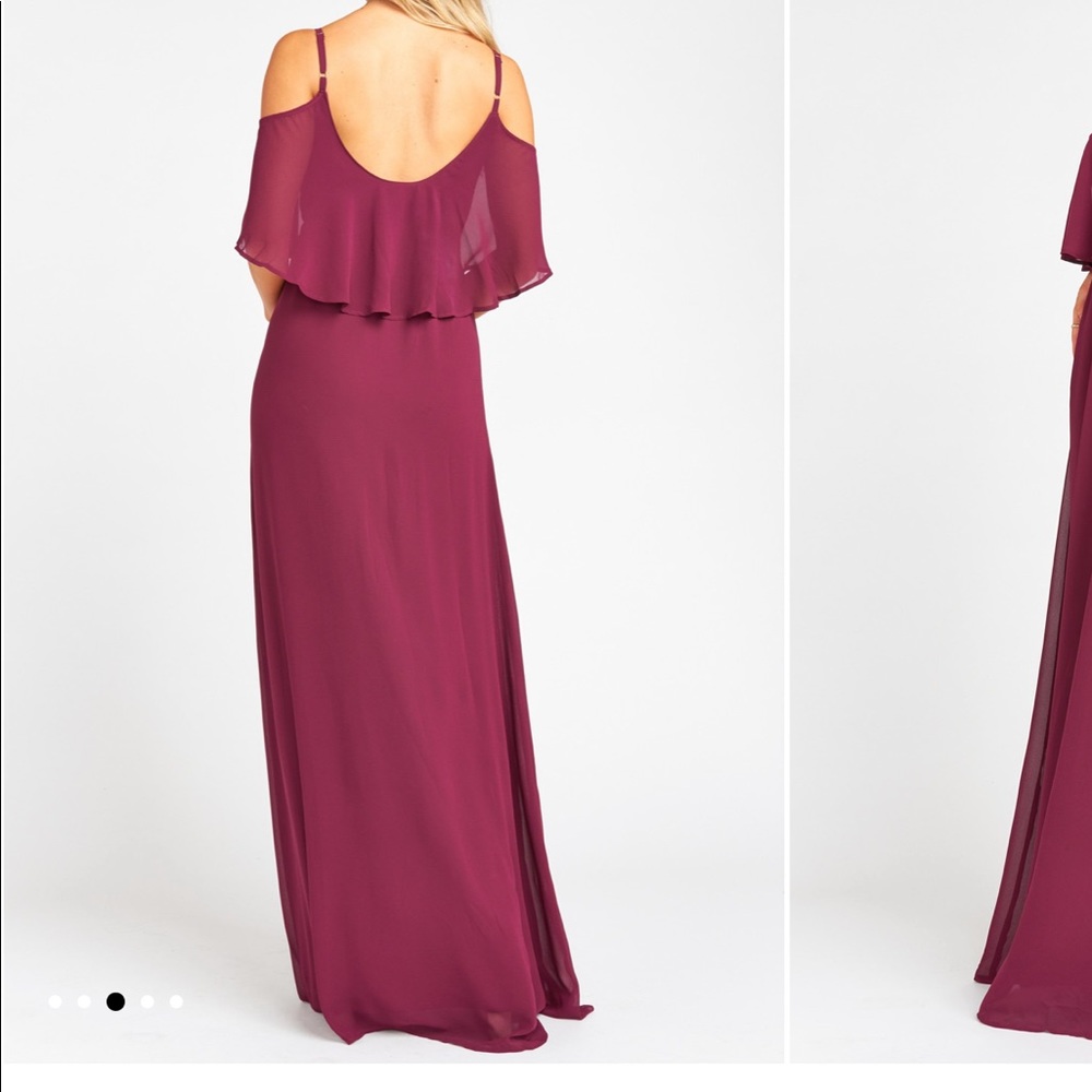 NWOT show me your Mumu plum bridesmaid maxi dress size small - Picture 2 of 8